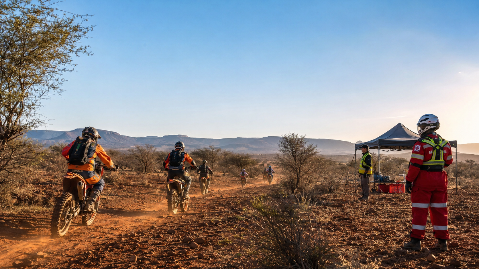 Adventure event on a South African trail